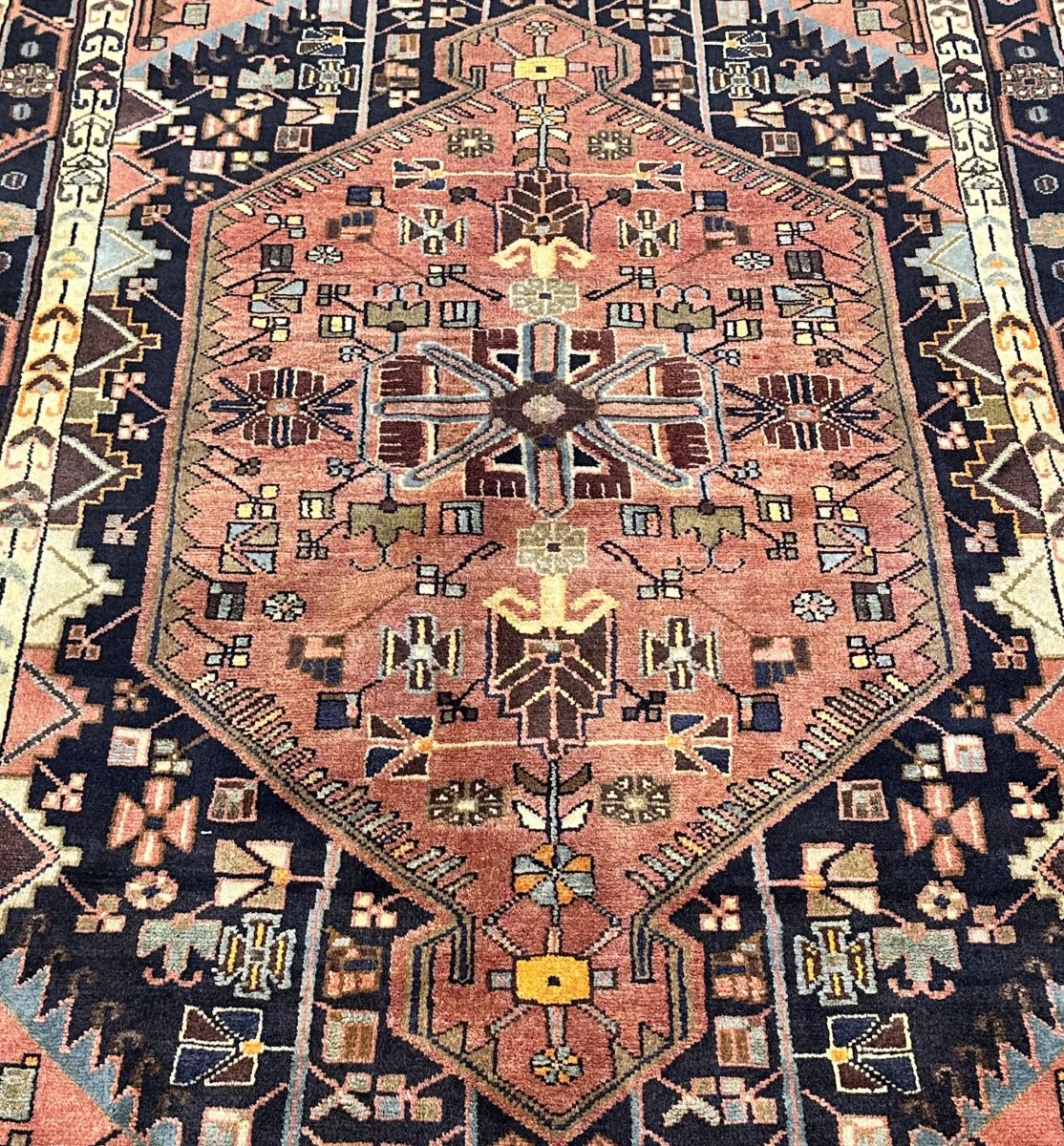 Hand-Knotted Tribal Persian Toyserkan Rug