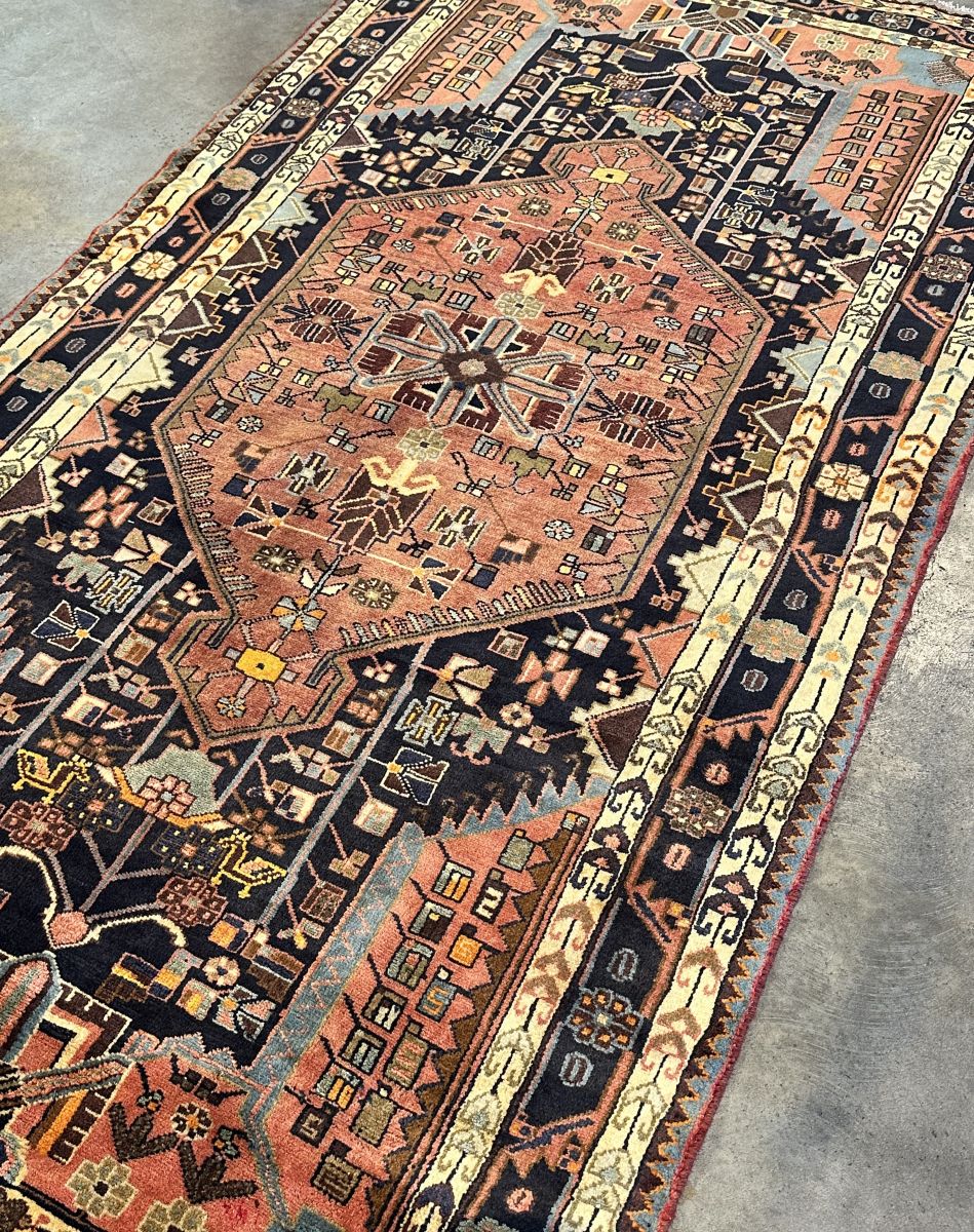 Hand-Knotted Tribal Persian Toyserkan Rug