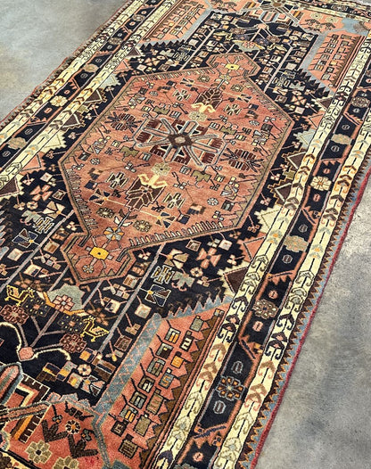 Hand-Knotted Tribal Persian Toyserkan Rug