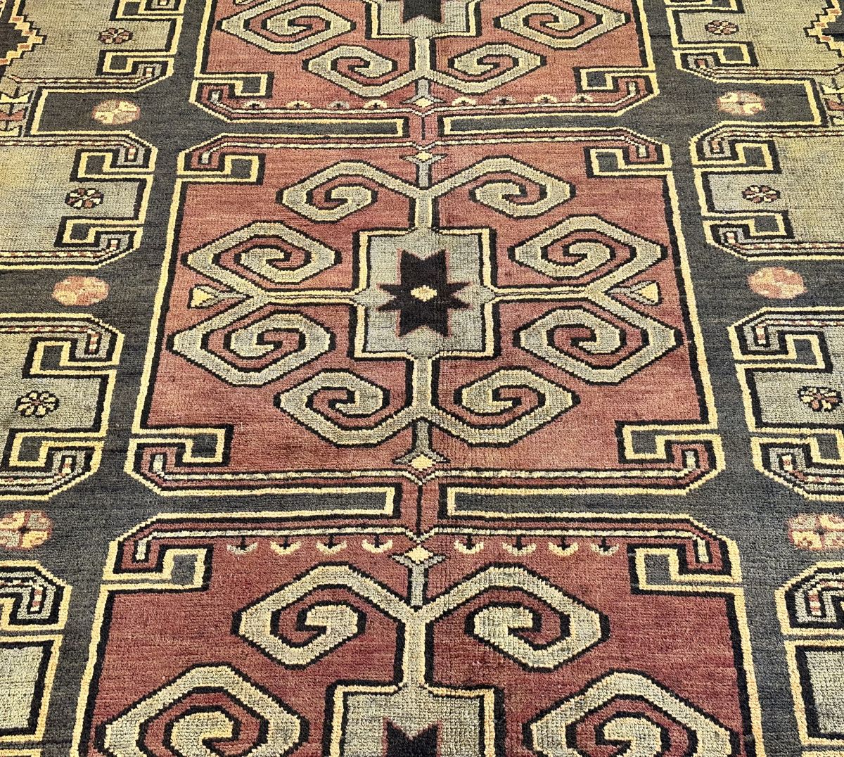 Hand-Knotted Tribal Persian Abhar Rug