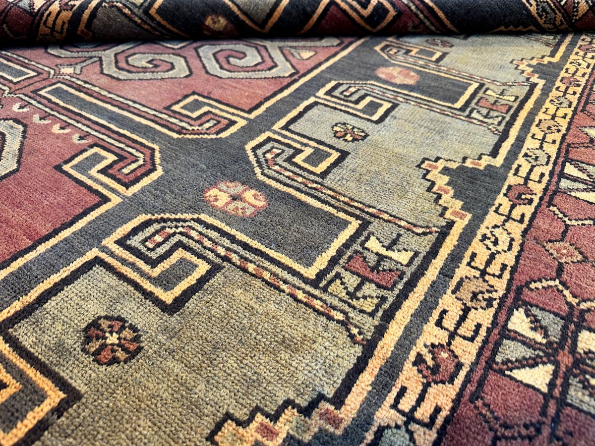 Hand-Knotted Tribal Persian Abhar Rug