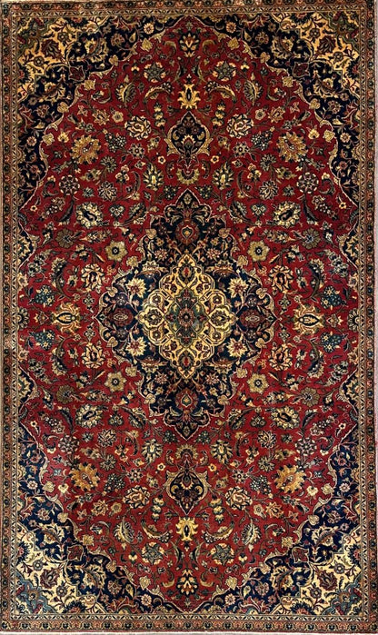 Circa 1960s Hand-Knotted Persian Kashan Carpet