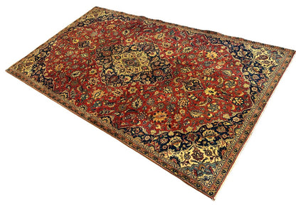 Circa 1960s Hand-Knotted Persian Kashan Carpet