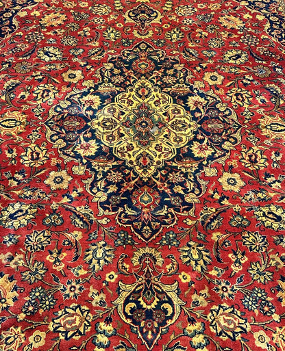 Circa 1960s Hand-Knotted Persian Kashan Carpet