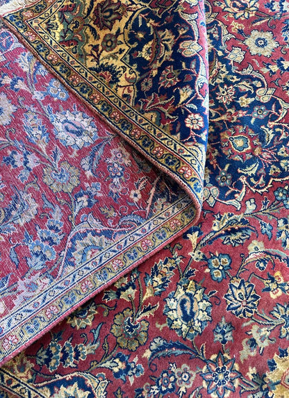 Circa 1960s Hand-Knotted Persian Kashan Carpet
