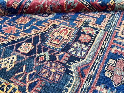Hand-Knotted Tribal Persian Nahavand Rug