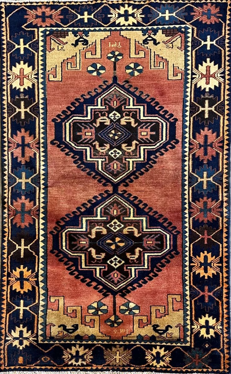 Hand-Knotted Tribal Persian Luri Rug