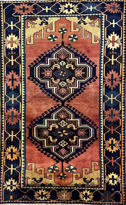 Hand-Knotted Tribal Persian Luri Rug