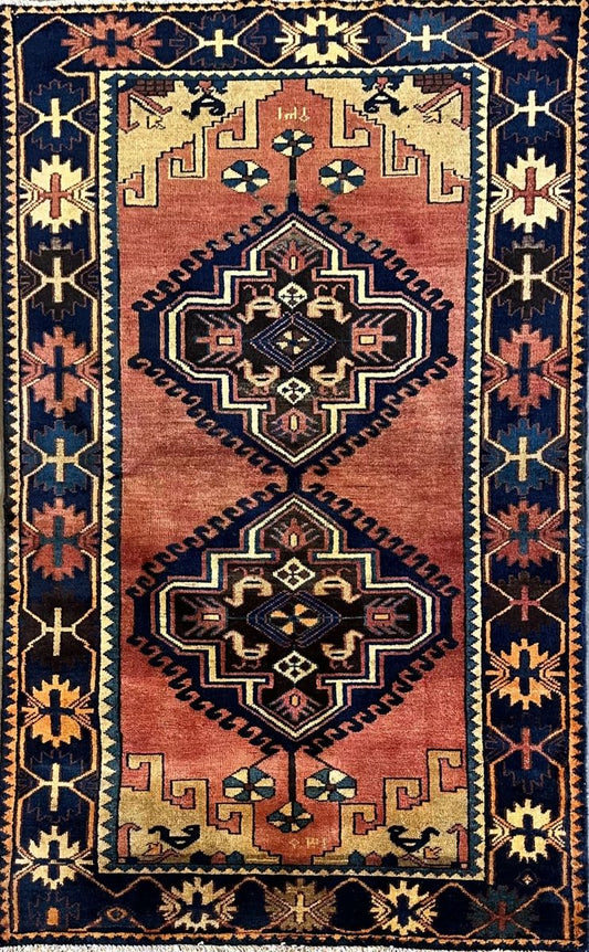 Hand-Knotted Tribal Persian Luri Rug