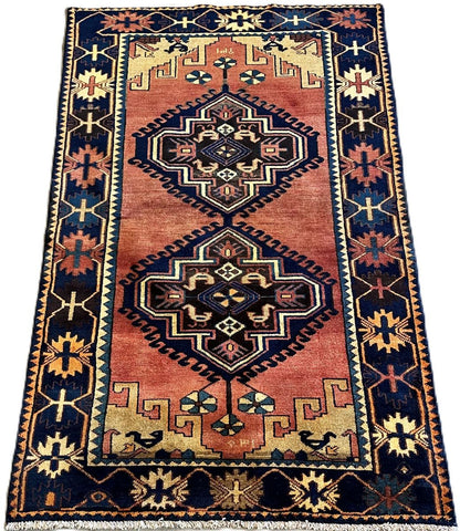 Hand-Knotted Tribal Persian Luri Rug