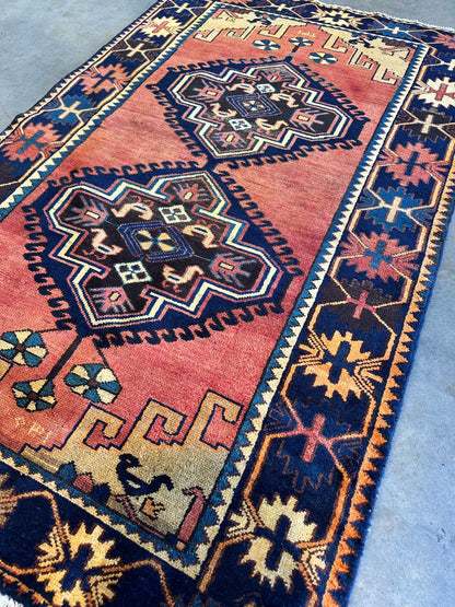 Hand-Knotted Tribal Persian Luri Rug