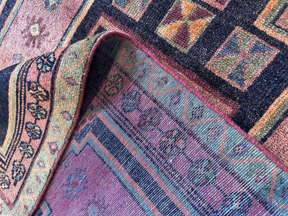 Hand-Knotted Tribal Persian Abhar Rug
