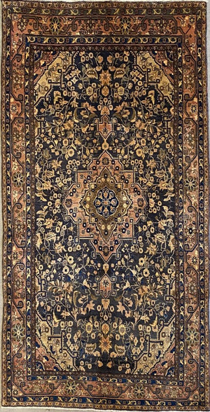 Hand-Knotted Tribal Persian Sonqor Bidjar Rug