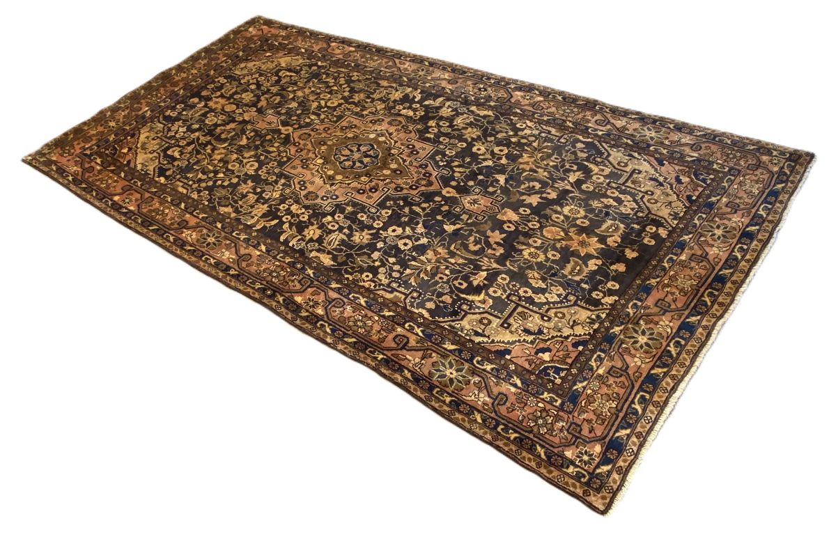 Hand-Knotted Tribal Persian Sonqor Bidjar Rug