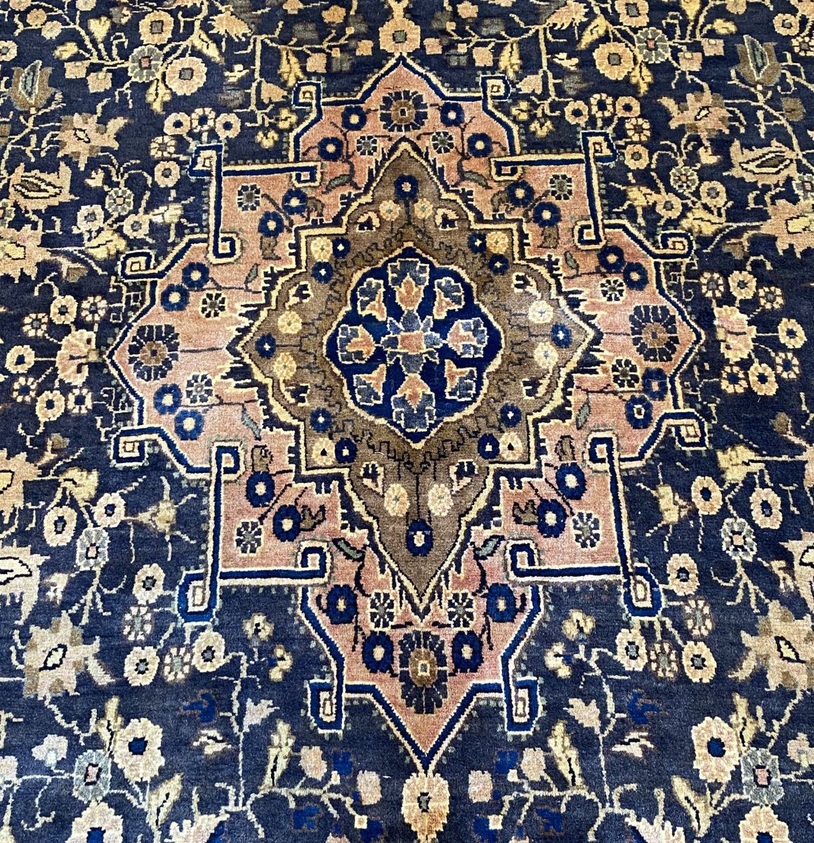 Hand-Knotted Tribal Persian Sonqor Bidjar Rug