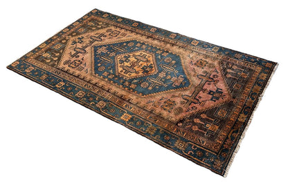 Hand-Knotted Tribal Persian Khamseh Rug