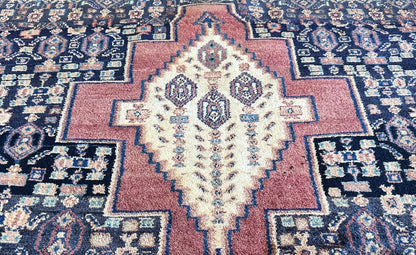 Hand-Knotted Tribal Persian Senneh Sanandaj Rug