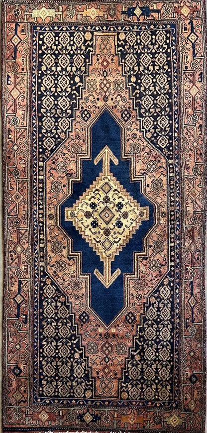 Hand-Knotted Tribal Persian Senneh Sanandaj Rug