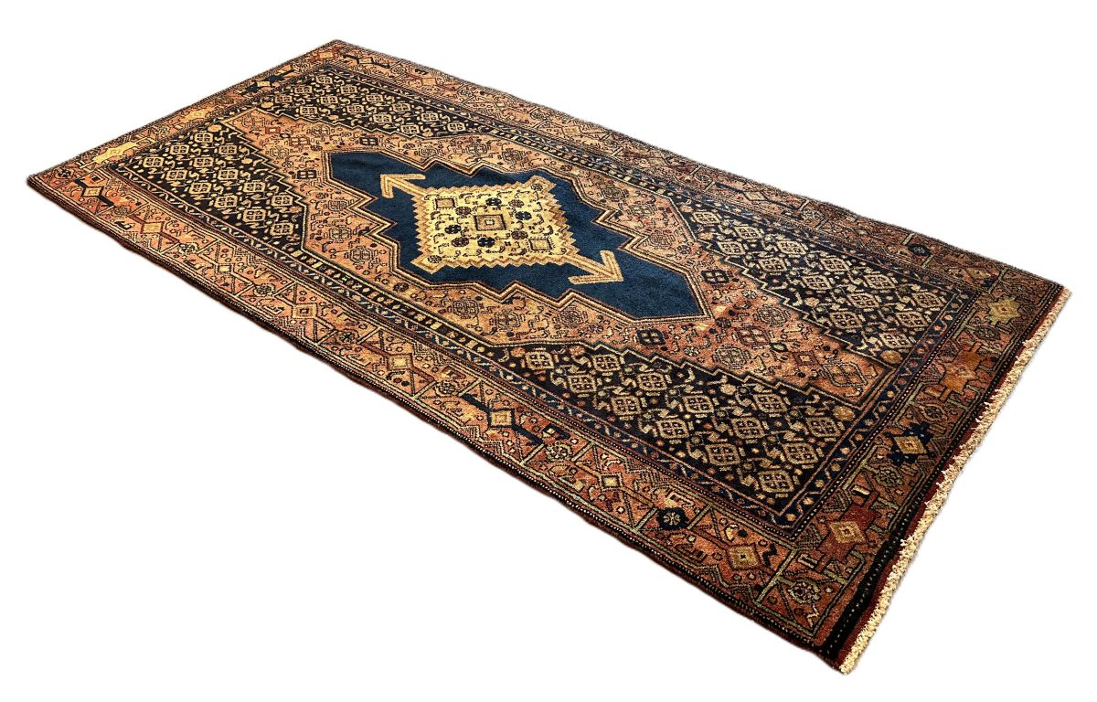 Hand-Knotted Tribal Persian Senneh Sanandaj Rug