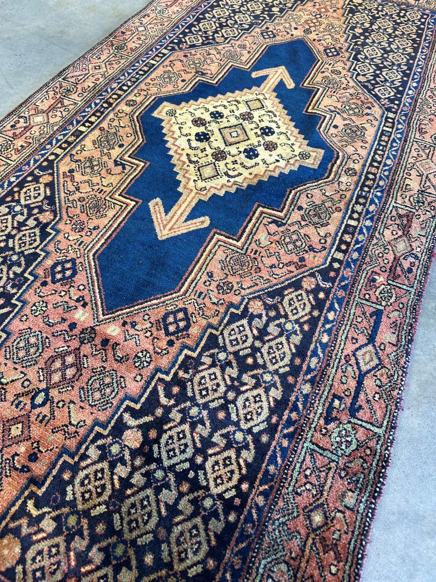 Hand-Knotted Tribal Persian Senneh Sanandaj Rug
