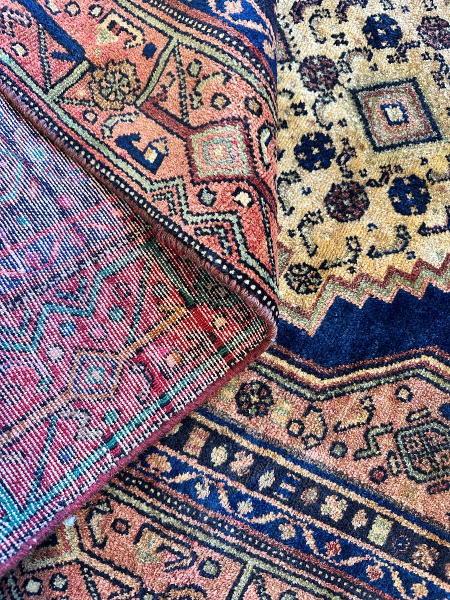Hand-Knotted Tribal Persian Senneh Sanandaj Rug