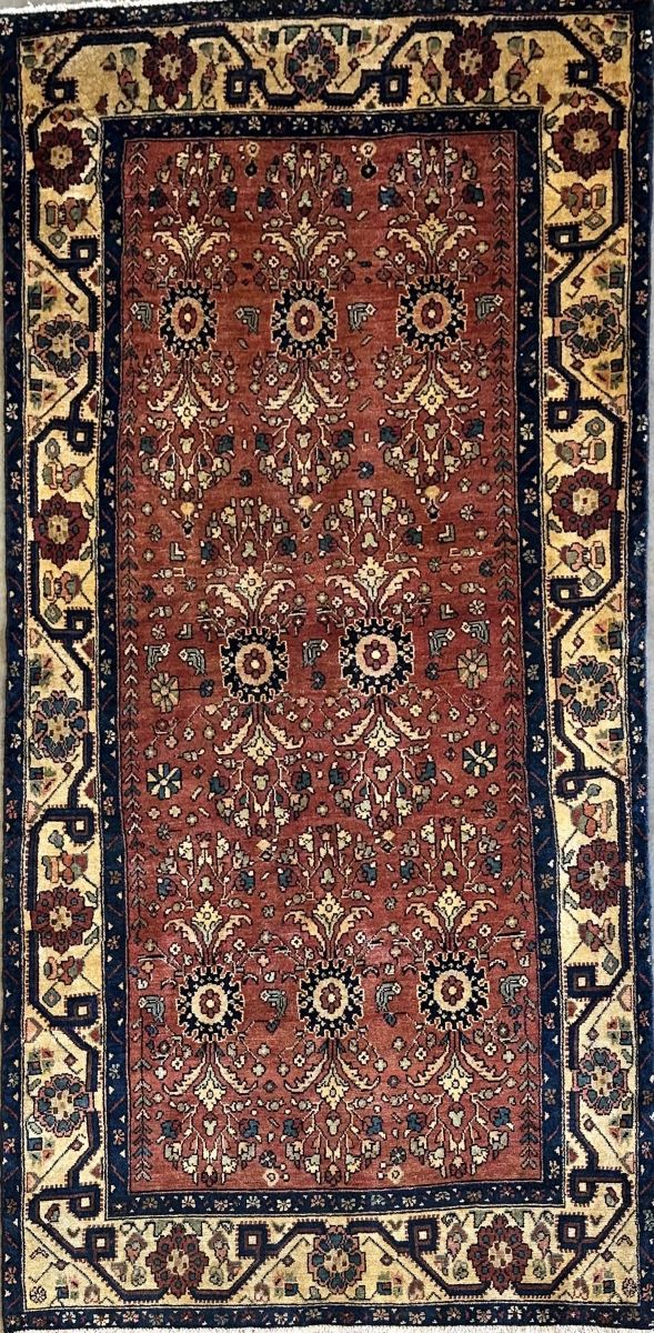 Hand-Knotted Tribal Persian Khorramabad Rug