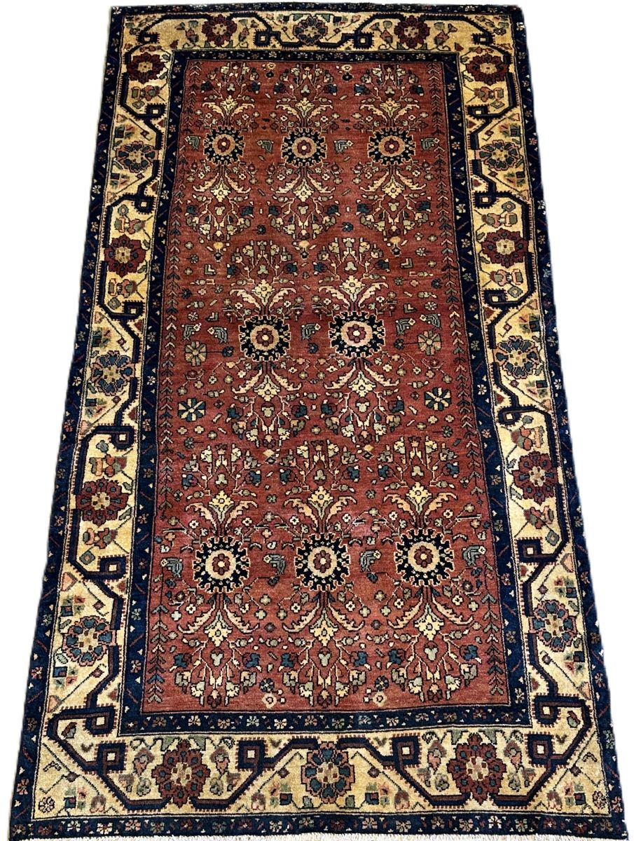Hand-Knotted Tribal Persian Khorramabad Rug