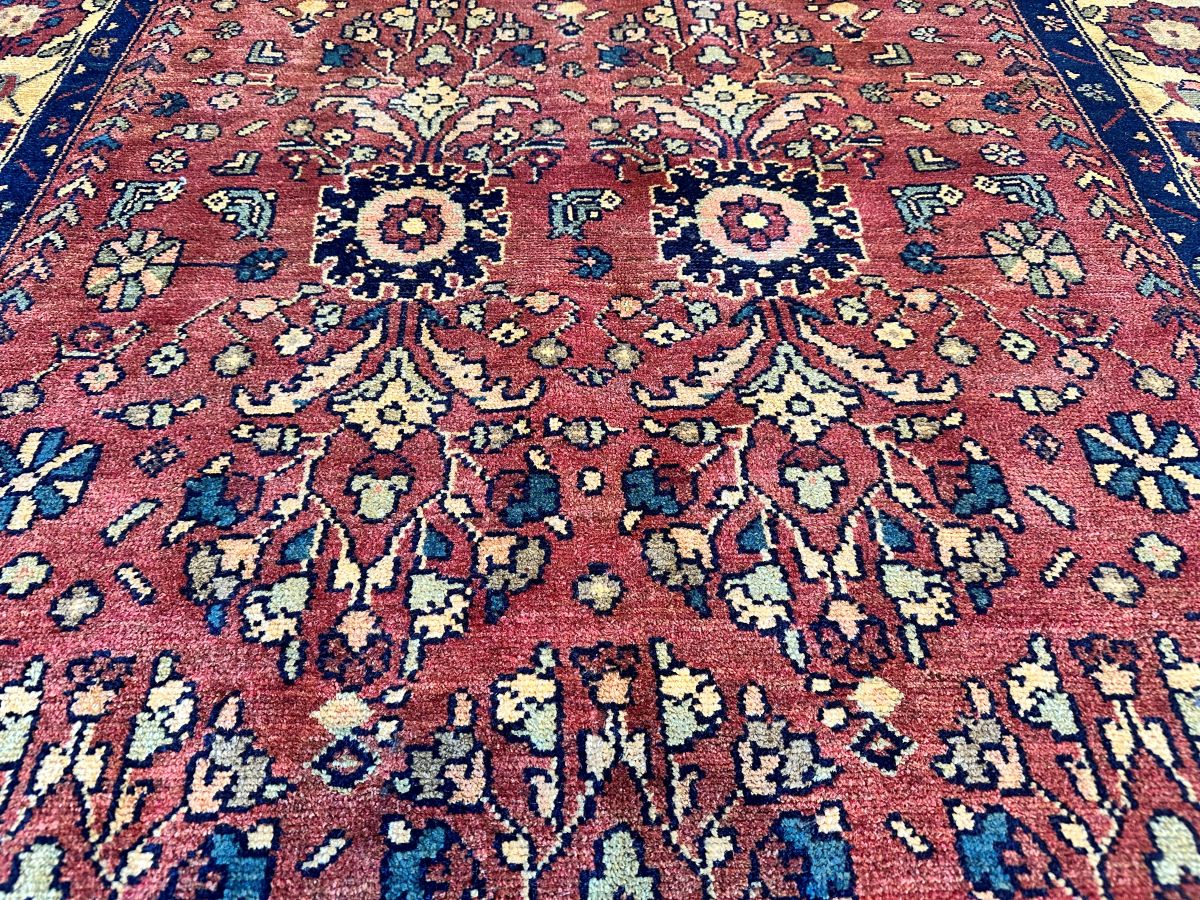 Hand-Knotted Tribal Persian Khorramabad Rug
