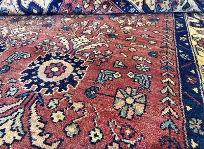 Hand-Knotted Tribal Persian Khorramabad Rug