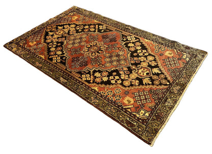 Hand-Knotted Tribal Persian Bakhtiar Rug