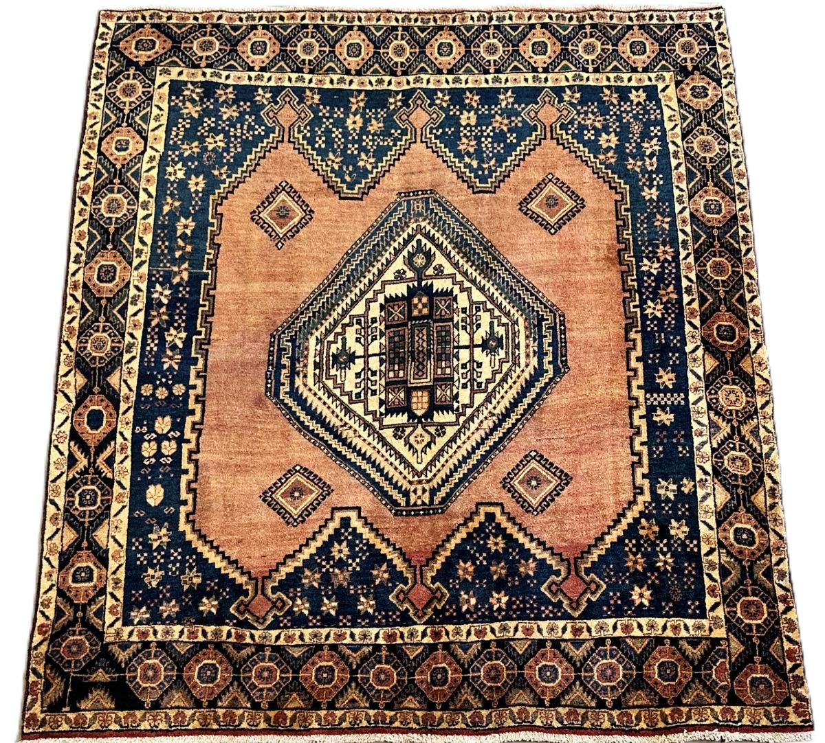 Hand-Knotted Tribal Persian Afshar Rug