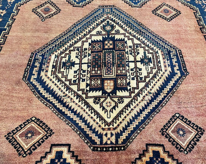 Hand-Knotted Tribal Persian Afshar Rug