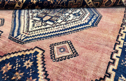 Hand-Knotted Tribal Persian Afshar Rug