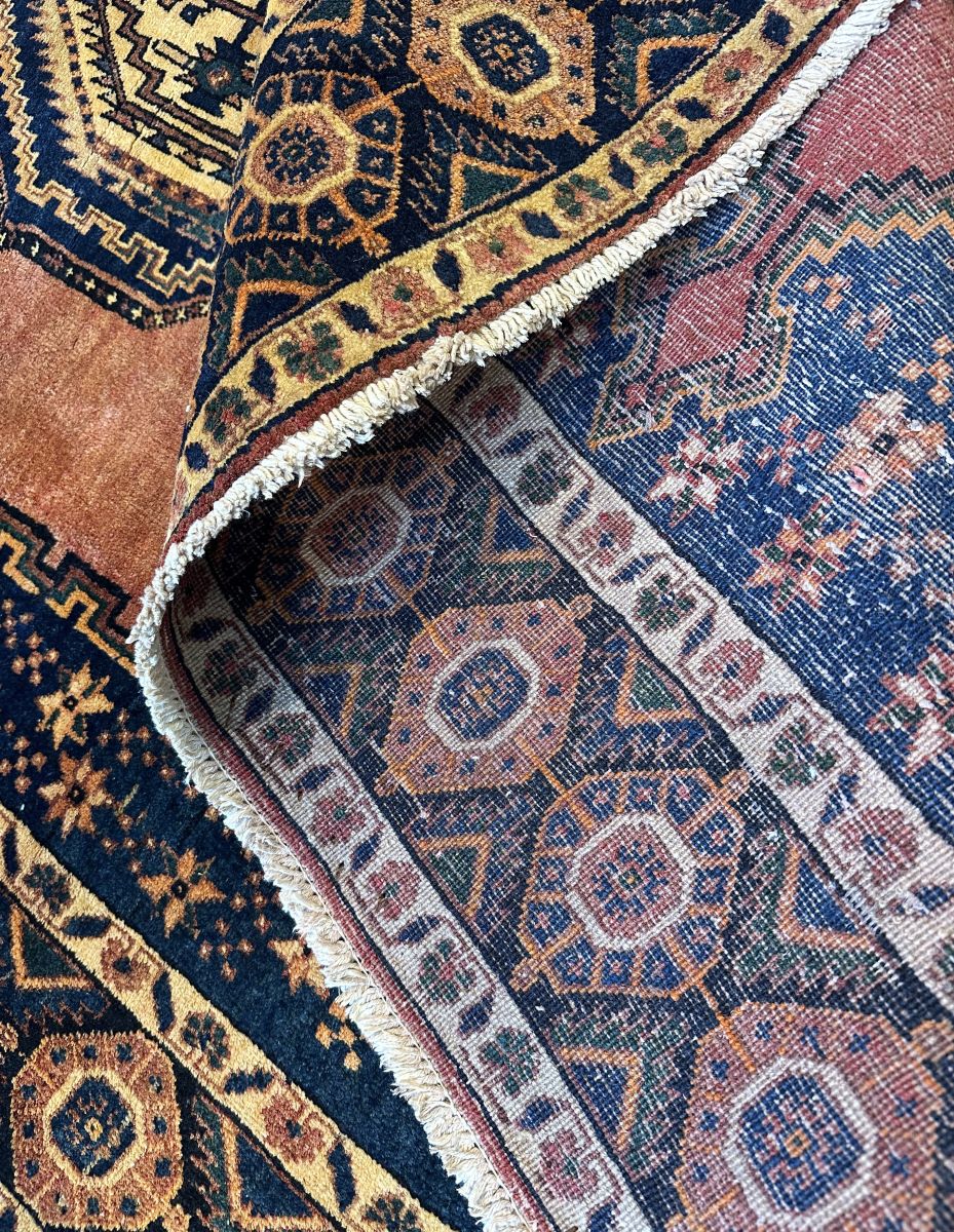 Hand-Knotted Tribal Persian Afshar Rug