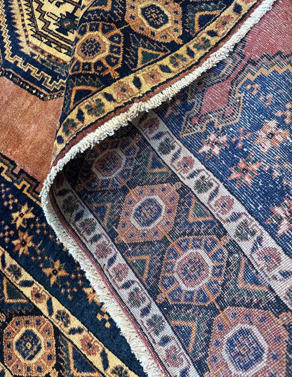 Hand-Knotted Tribal Persian Afshar Rug