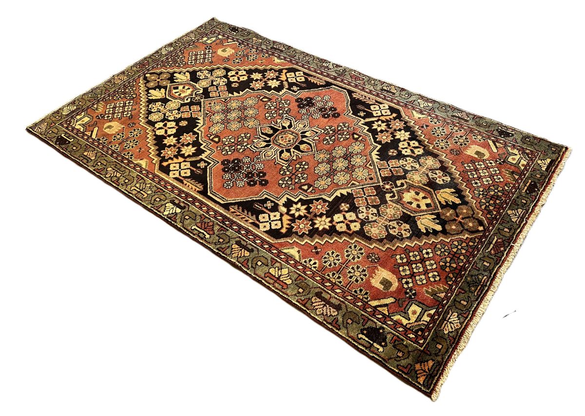 Hand-Knotted Tribal Persian Bakhtiar Rug