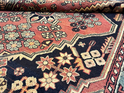 Hand-Knotted Tribal Persian Bakhtiar Rug