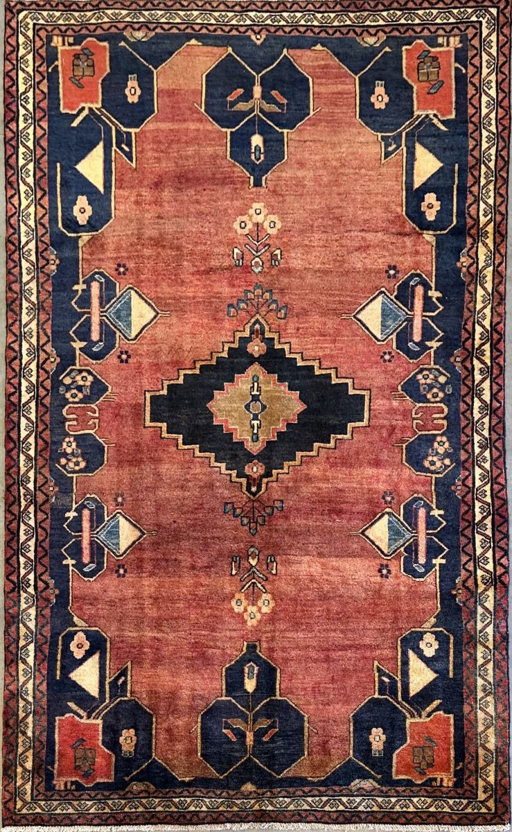 Hand-Knotted Tribal Persian Luri Rug