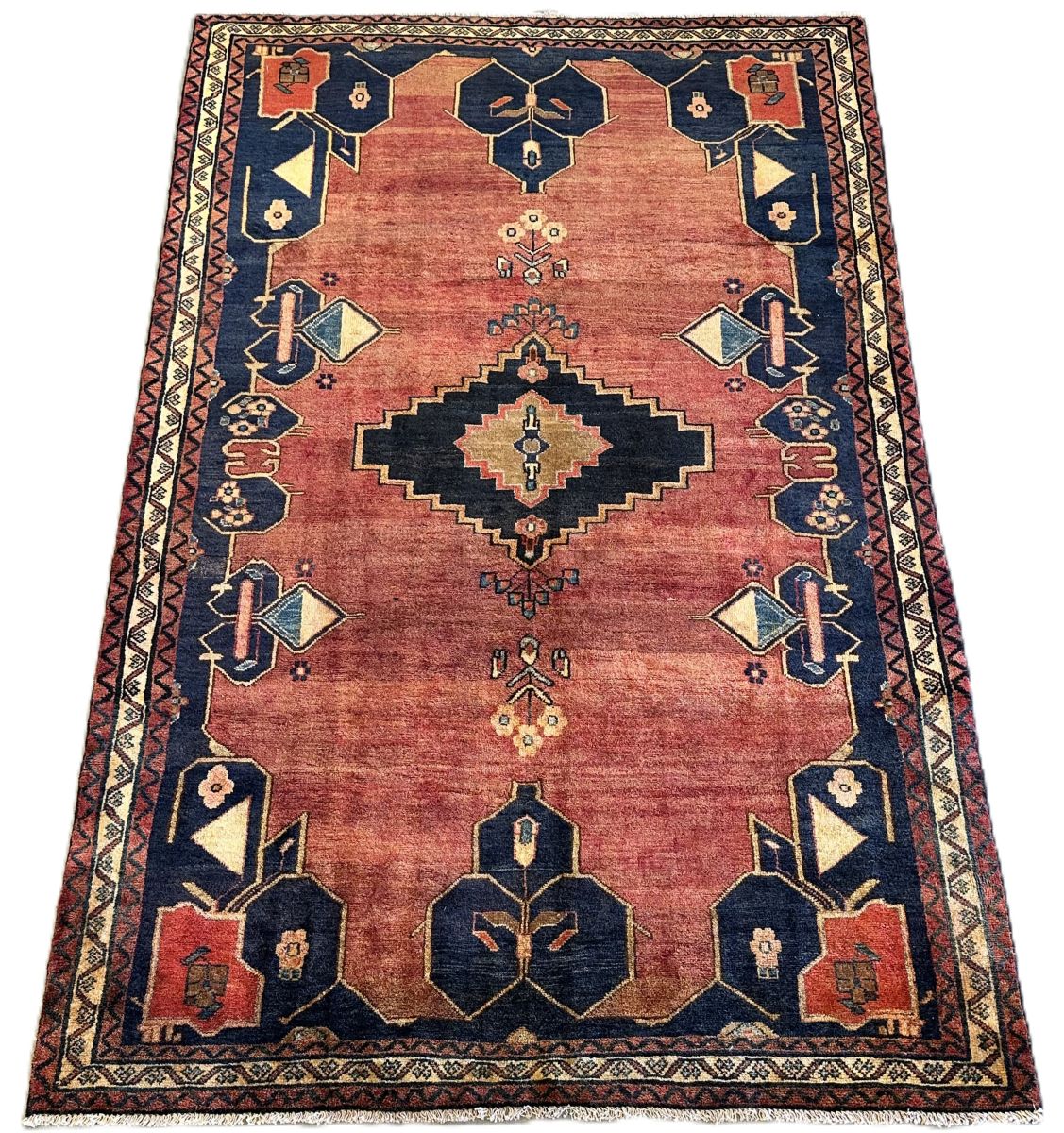 Hand-Knotted Tribal Persian Luri Rug