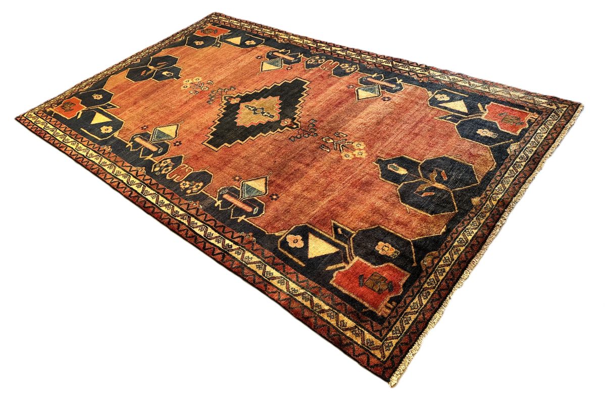 Hand-Knotted Tribal Persian Luri Rug