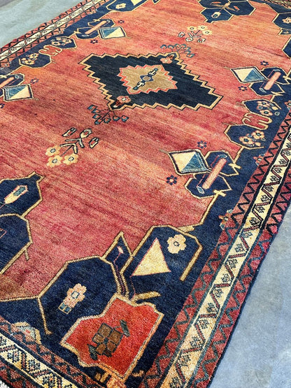 Hand-Knotted Tribal Persian Luri Rug