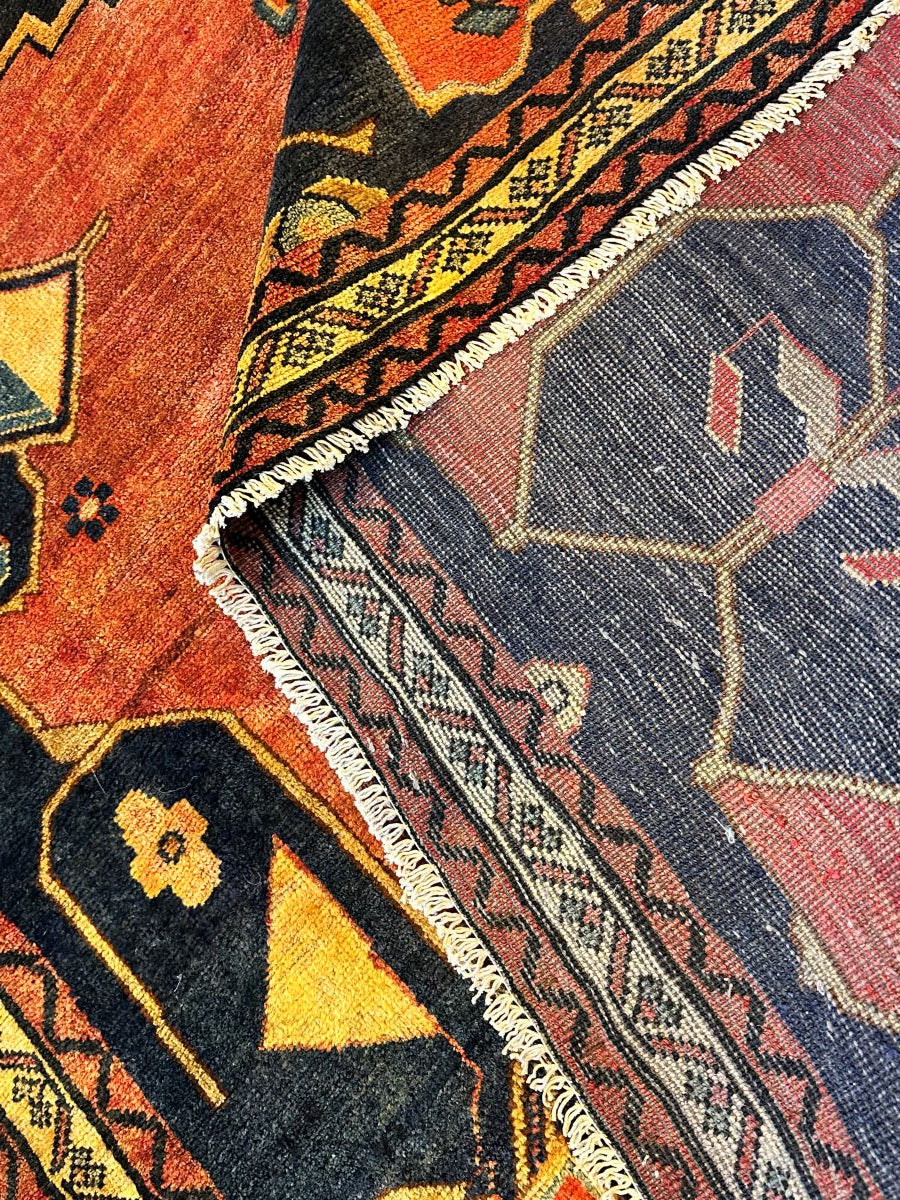 Hand-Knotted Tribal Persian Luri Rug