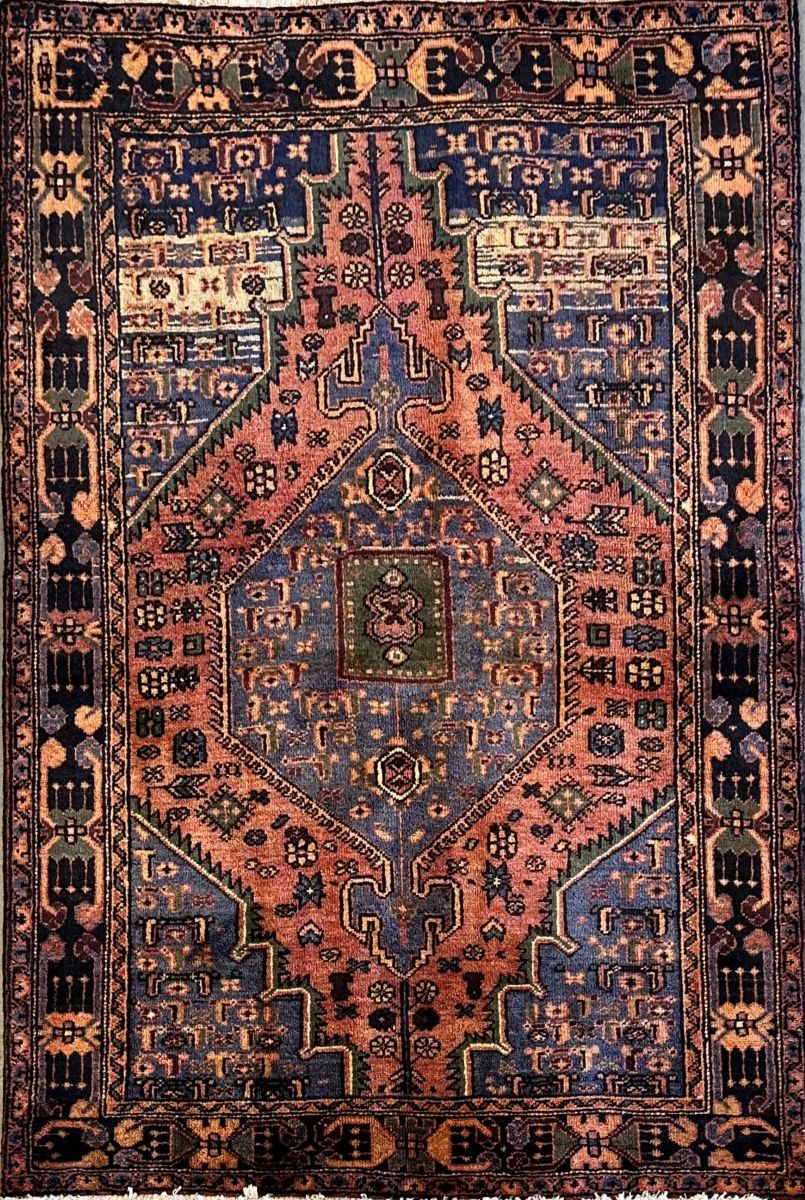 Hand-Knotted Tribal Persian Toyserkan Rug