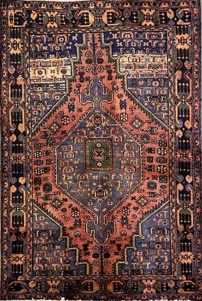 Hand-Knotted Tribal Persian Toyserkan Rug