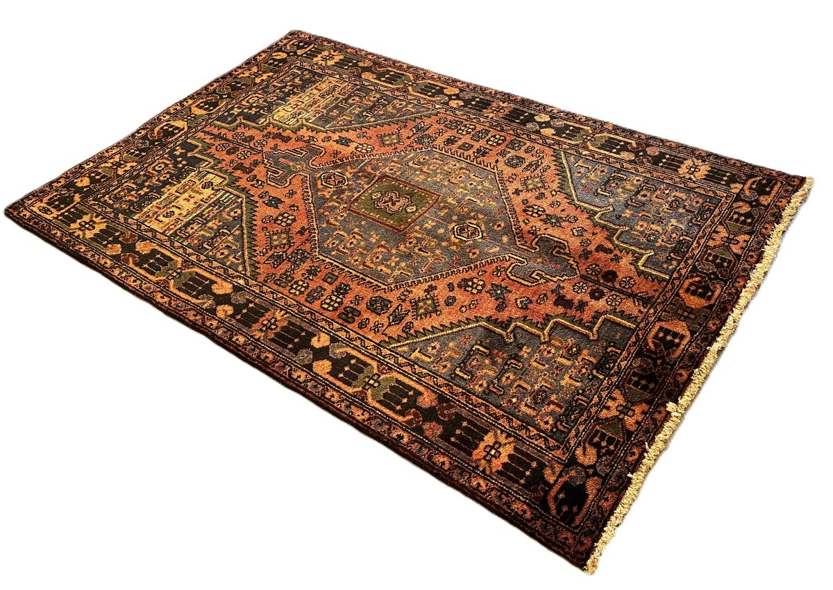 Hand-Knotted Tribal Persian Toyserkan Rug