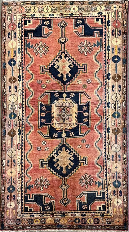 Hand-Knotted Tribal Persian Luri Rug