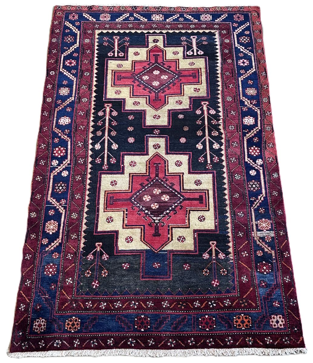 Hand-Knotted Tribal Persian Luri Rug