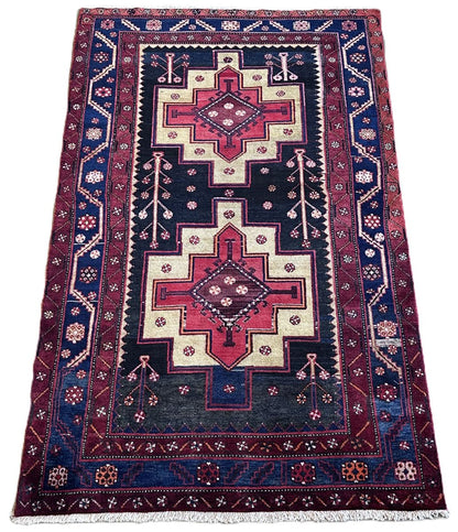 Hand-Knotted Tribal Persian Luri Rug