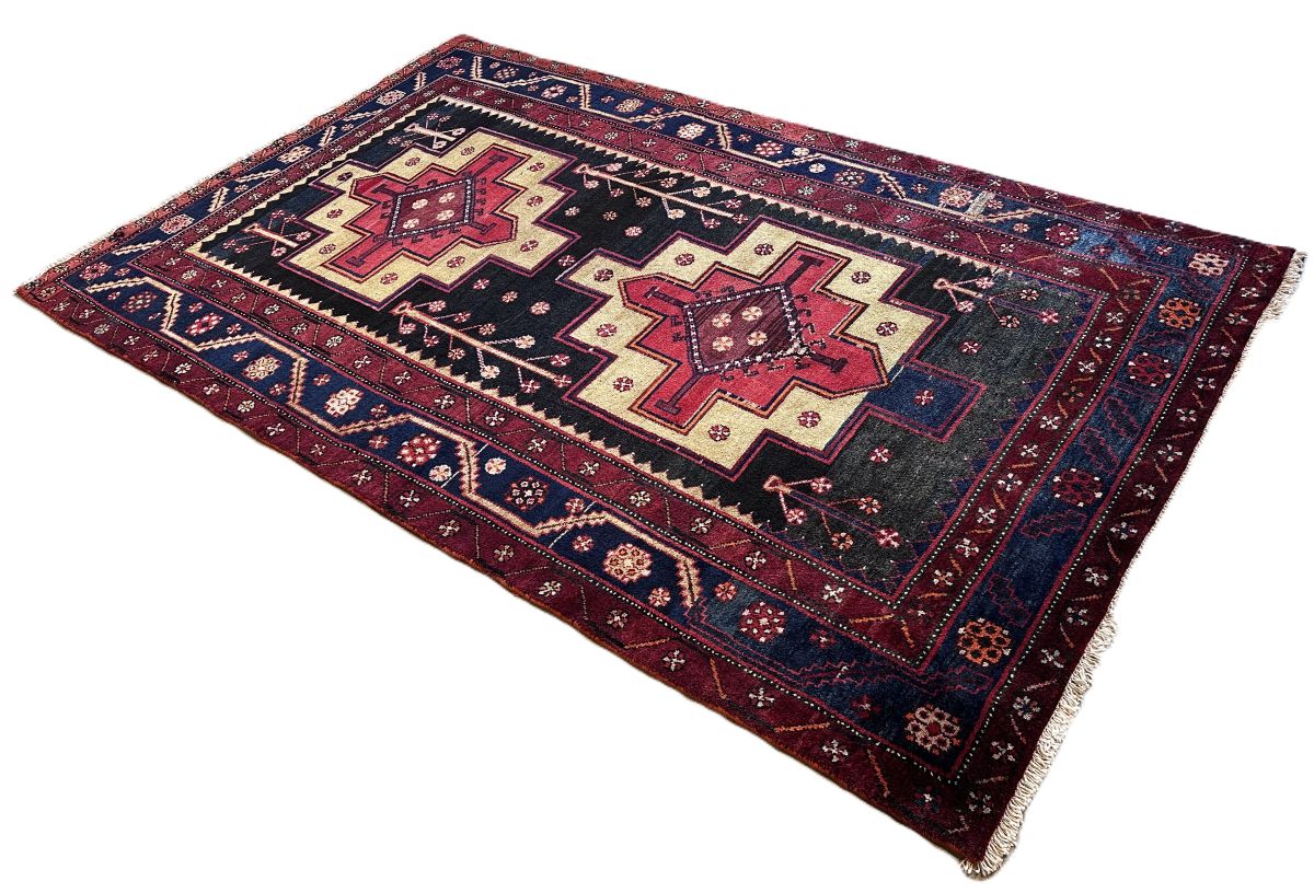 Hand-Knotted Tribal Persian Luri Rug