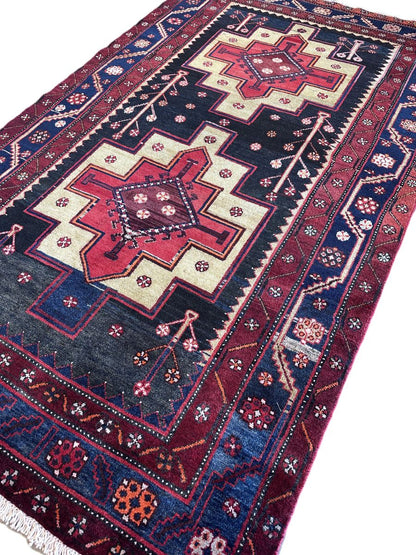 Hand-Knotted Tribal Persian Luri Rug